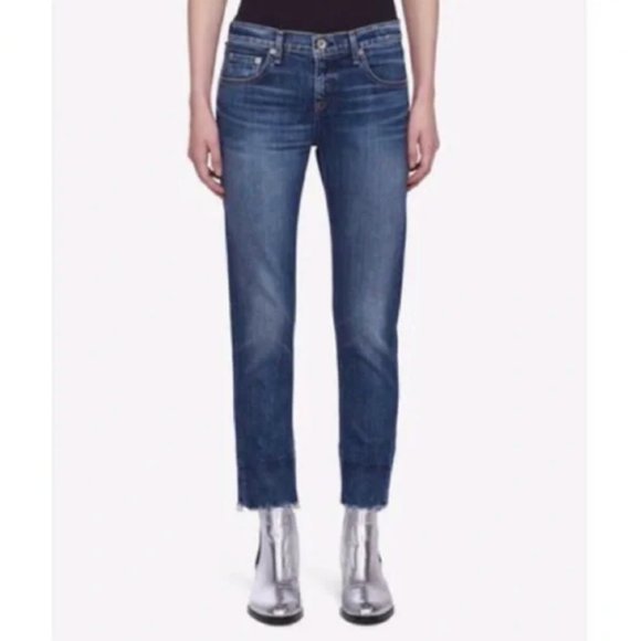 Rag and Bone Dre Capri Boyfriend Jeans - Picture 1 of 9